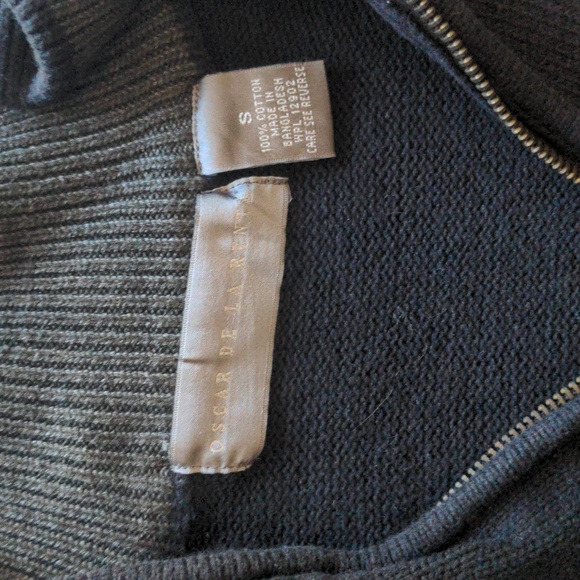 Black quarter zip sweatshirt - Picture 2 of 3